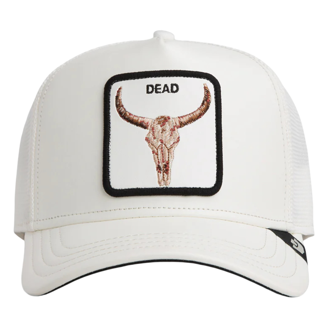 FAUX LEATHER BULL SKULL