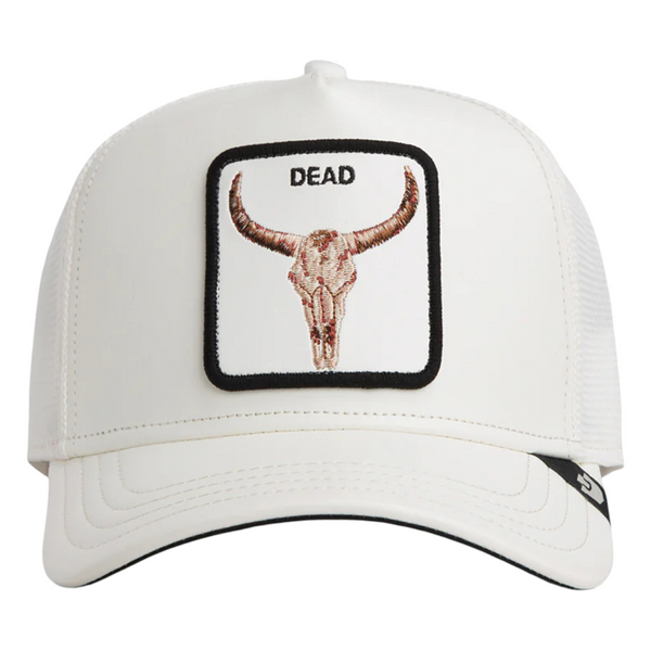 FAUX LEATHER BULL SKULL